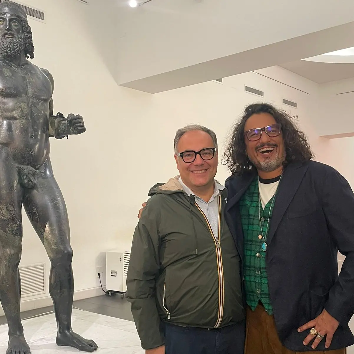 Reggio,\u00A0Alessandro Borghese in visita al Museo Archeologico Nazionale\n