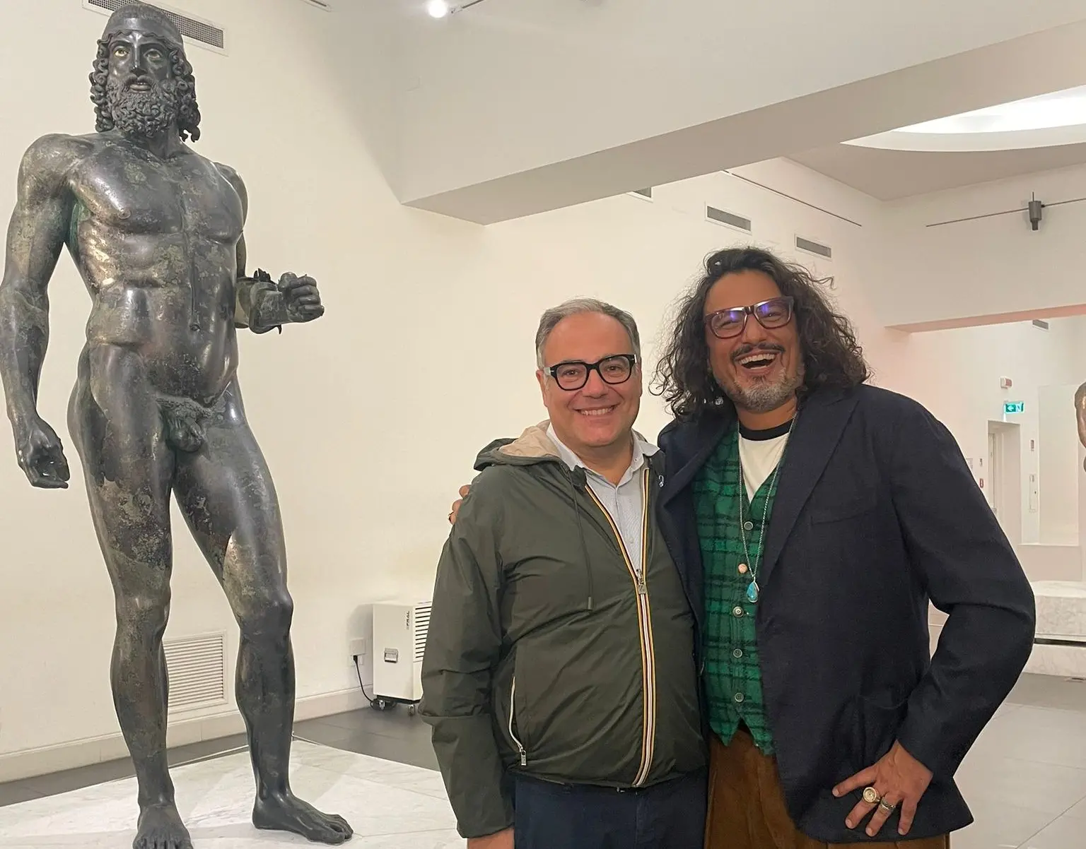 Reggio,\u00A0Alessandro Borghese in visita al Museo Archeologico Nazionale\n