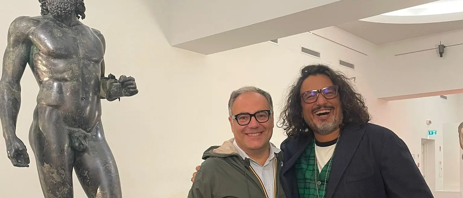 Reggio,\u00A0Alessandro Borghese in visita al Museo Archeologico Nazionale\n