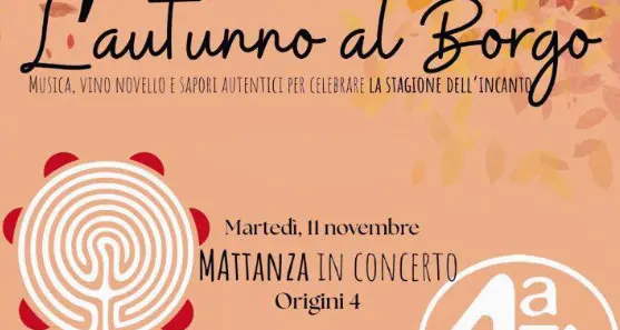 Reggio, due serate speciali a Borgo Nocille l’11 e il 14 novembre per celebrare l’autunno