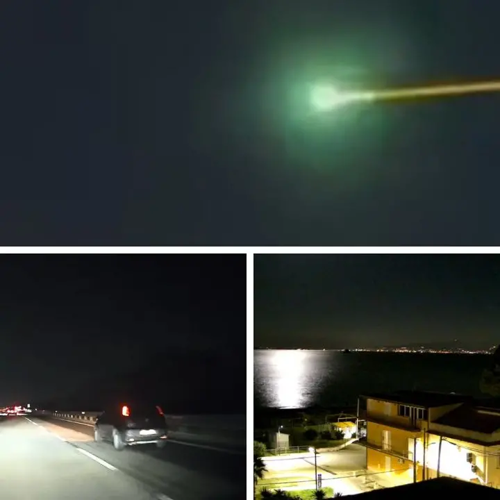 Un bolide illumina i cieli della Calabria: la spettacolare meteora è stata vista in tutto il Sud