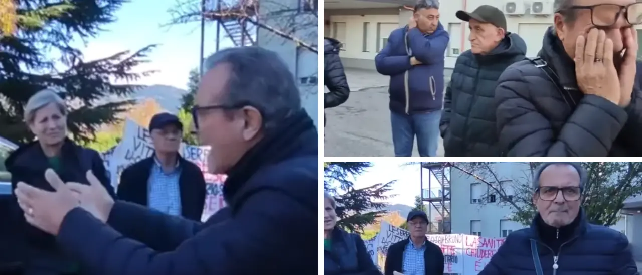 Pazienti dializzati in lacrime davanti all’ospedale\u00A0di Serra: «Macchinari da milioni ma non possiamo curarci qui»\n