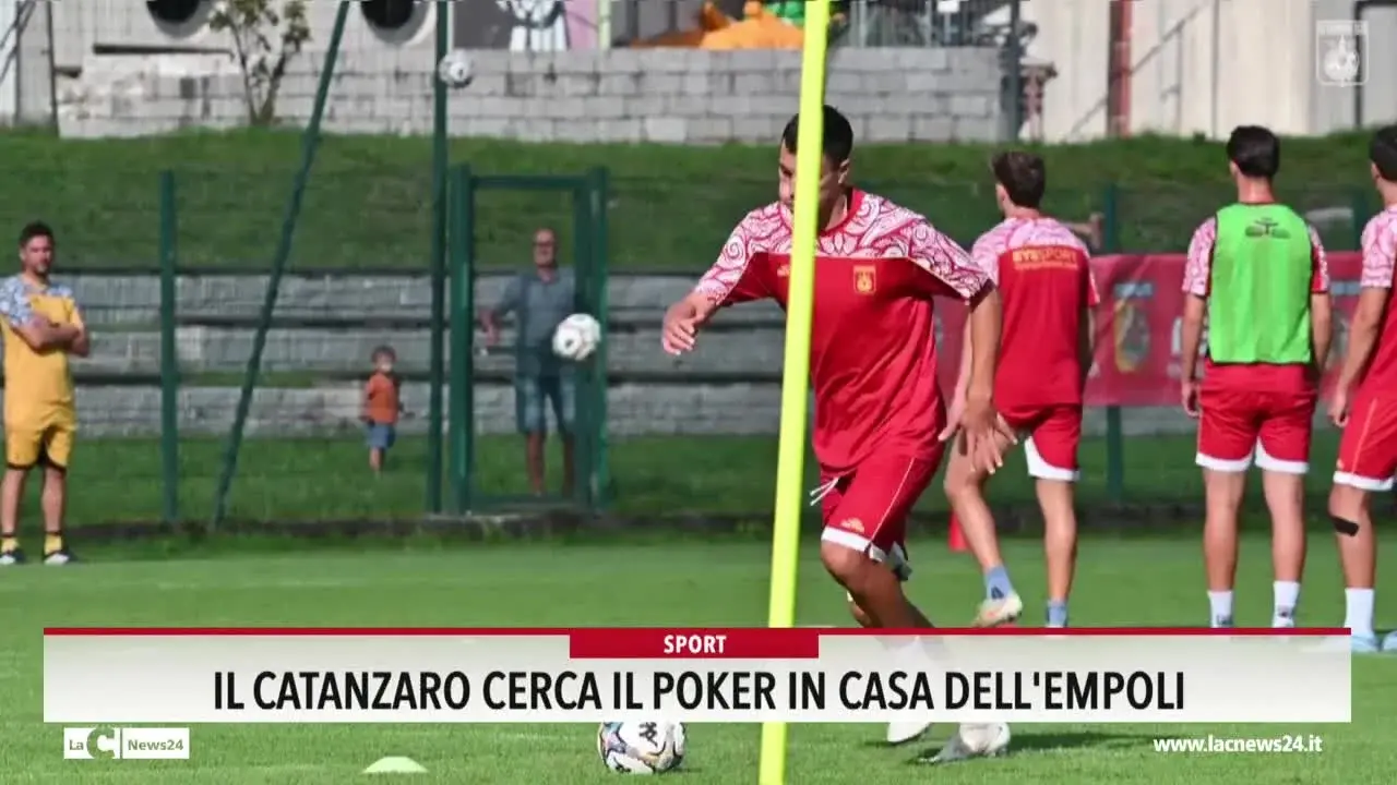 Il Catanzaro cerca il poker in casa dell'Empoli