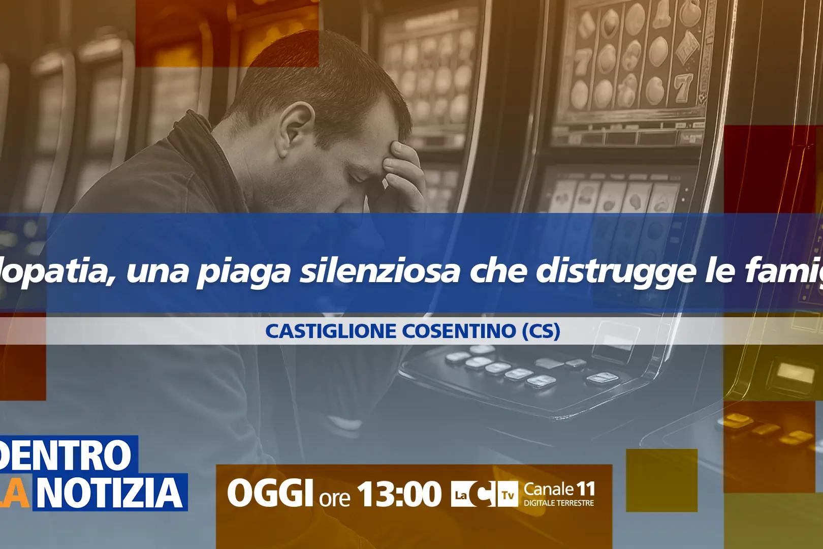 Ludopatia, la piaga silenziosa che divora le famiglie: focus a Dentro la notizia. Appuntamento alle 13 su LaC Tv\n