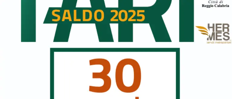 Reggio,\u00A0in scadenza il pagamento del saldo Tari 2025\n