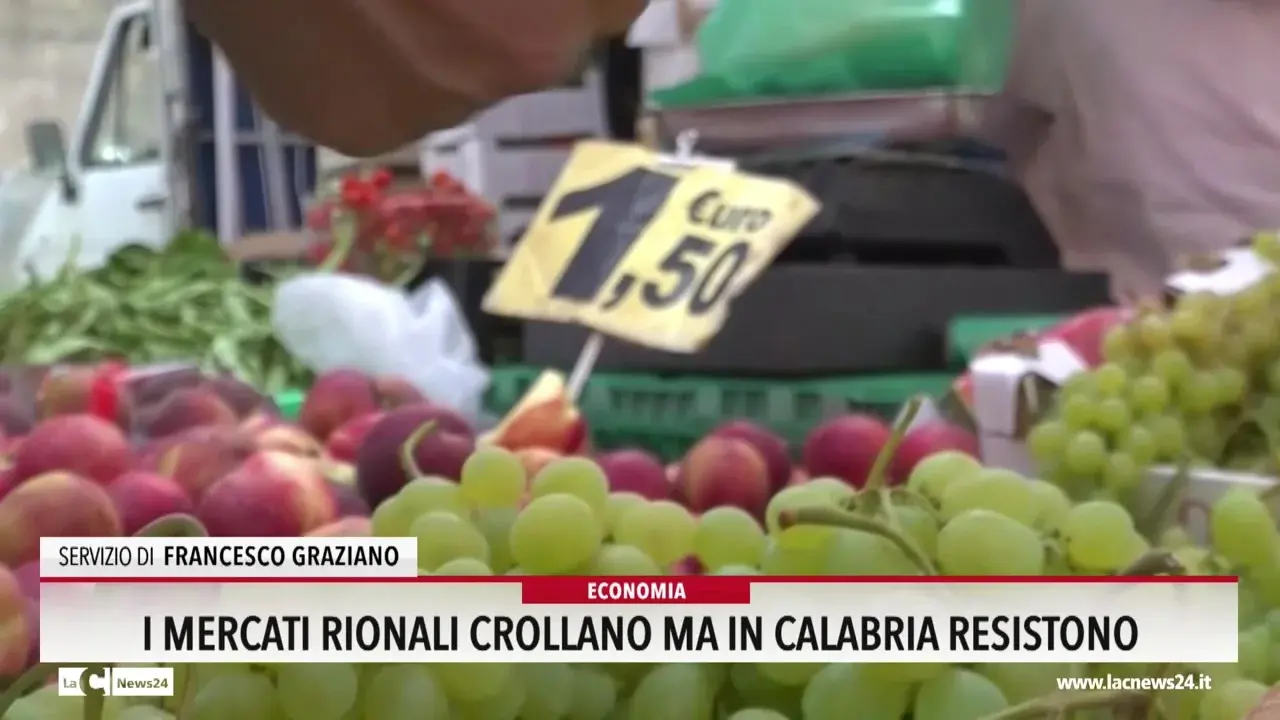 I mercati rionali crollano ma in Calabria resistono