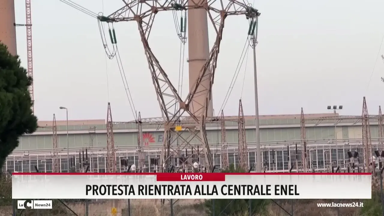 Protesta rientrata alla centrale Enel