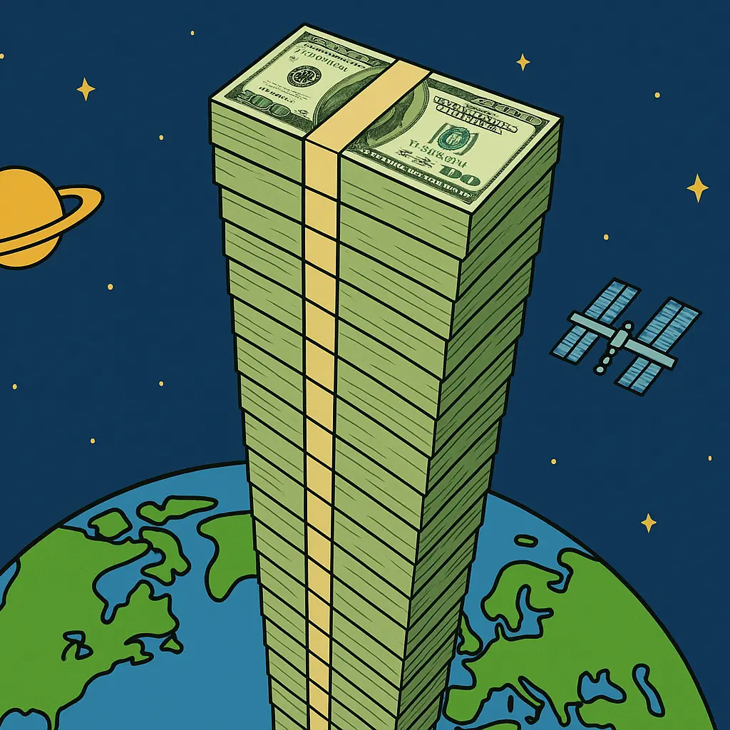 A Musk un bonus da mille miliardi di dollari: abbiamo chiesto a ChatGpt quanto spazio occuperebbero in banconote da 100\n