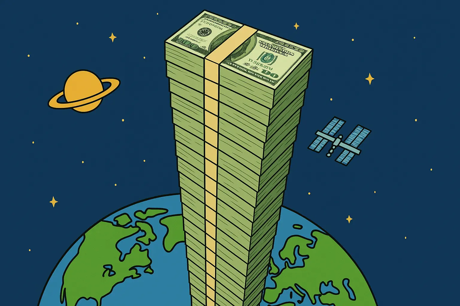 A Musk un bonus da mille miliardi di dollari: abbiamo chiesto a ChatGpt quanto spazio occuperebbero in banconote da 100\n