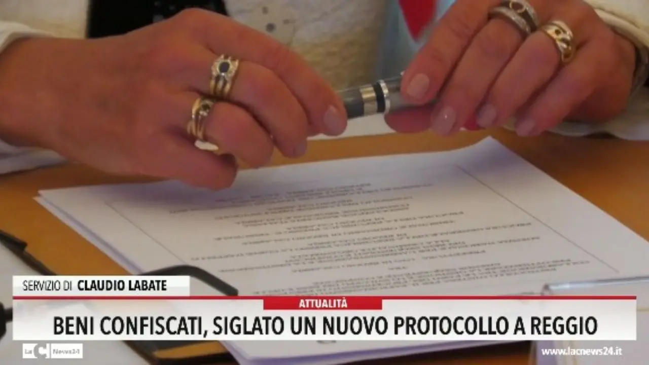 Beni confiscati, siglato un nuovo protocollo a Reggio