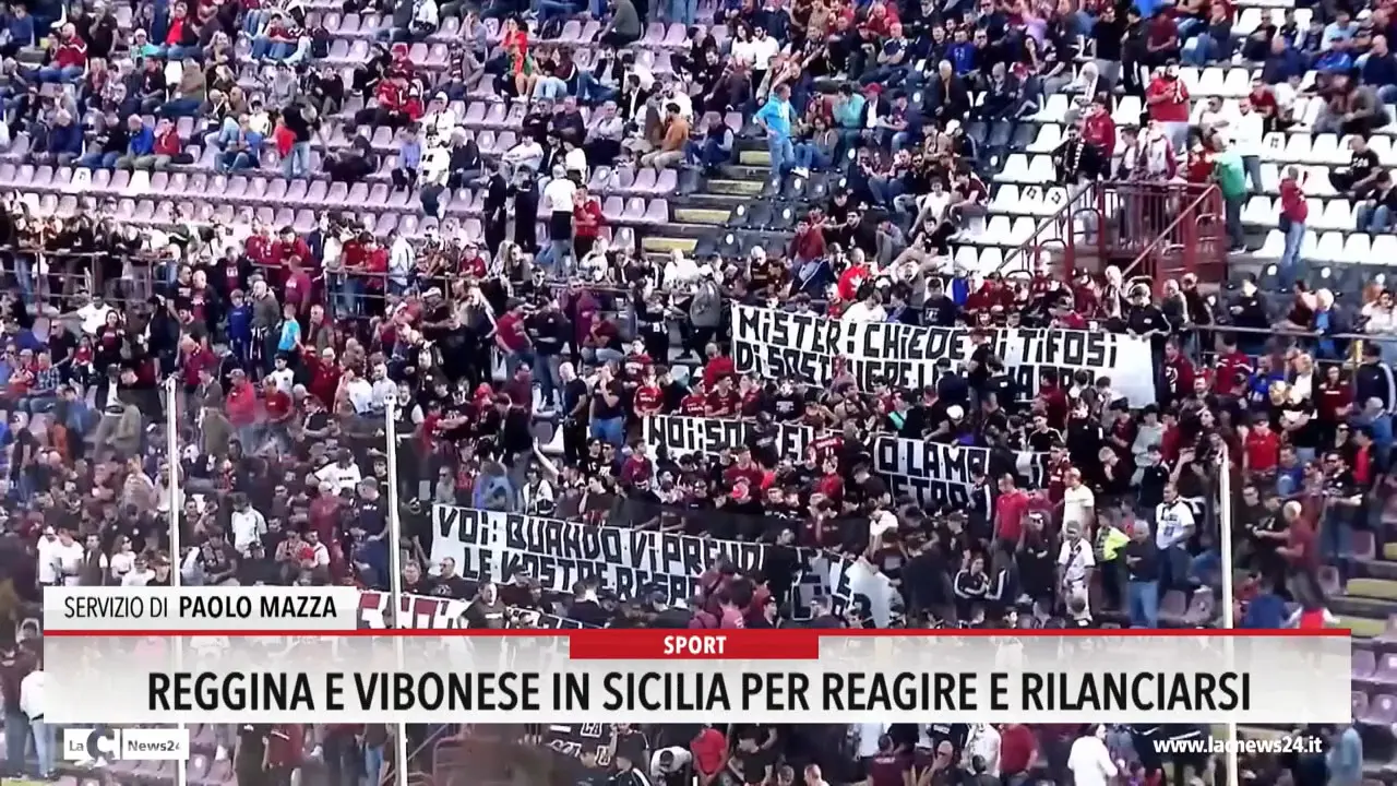 Reggina e Vibonese in Sicilia per reagire e rilanciarsi