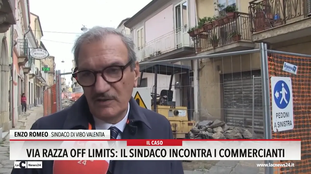 Via Razza off limits, il sindaco incontra i commercianti
