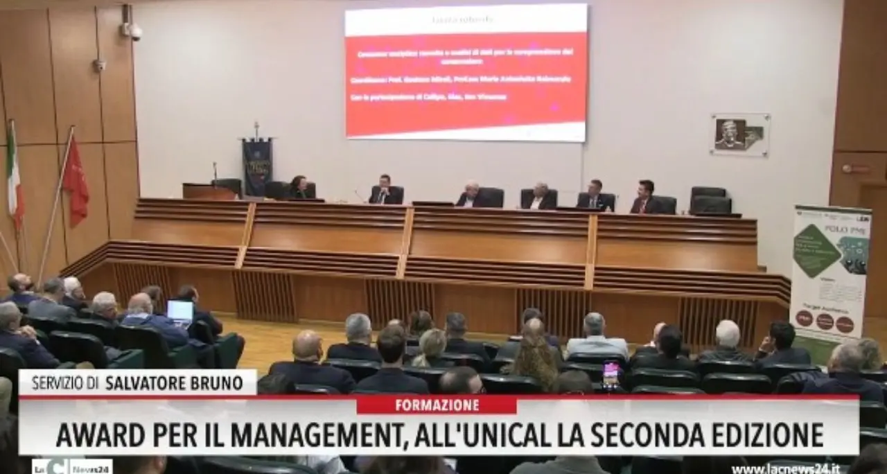 Award per il management, all'Unical la seconda edizione