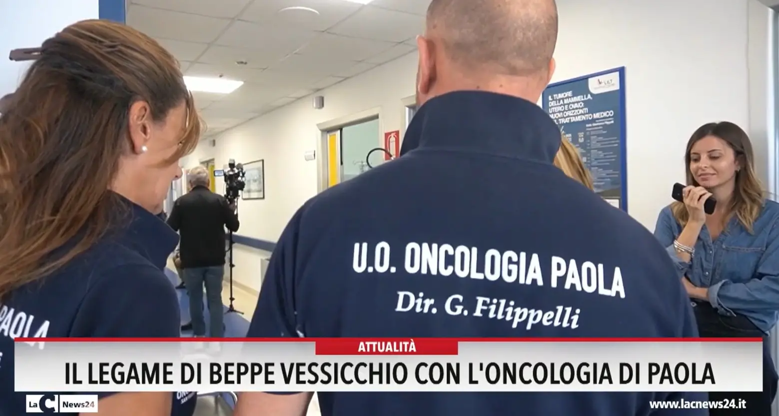 Il legame di Beppe Vessicchio con l'oncologia di Paola