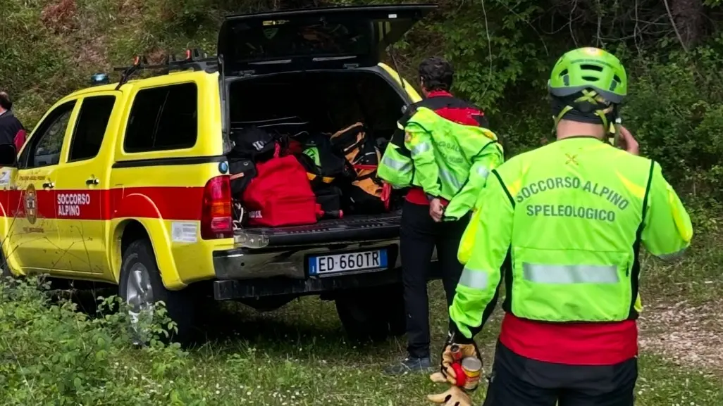 Immagine di repertorio dalla pagina social del Soccorso Alpino e Speleologico Marche - Cnsas