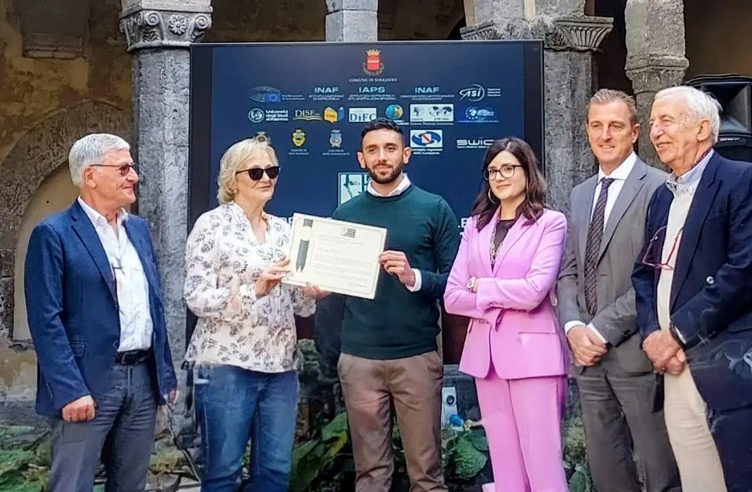 Il fisico cosentino Francesco Pecora premiato a Sorrento per la ricerca spaziale\n