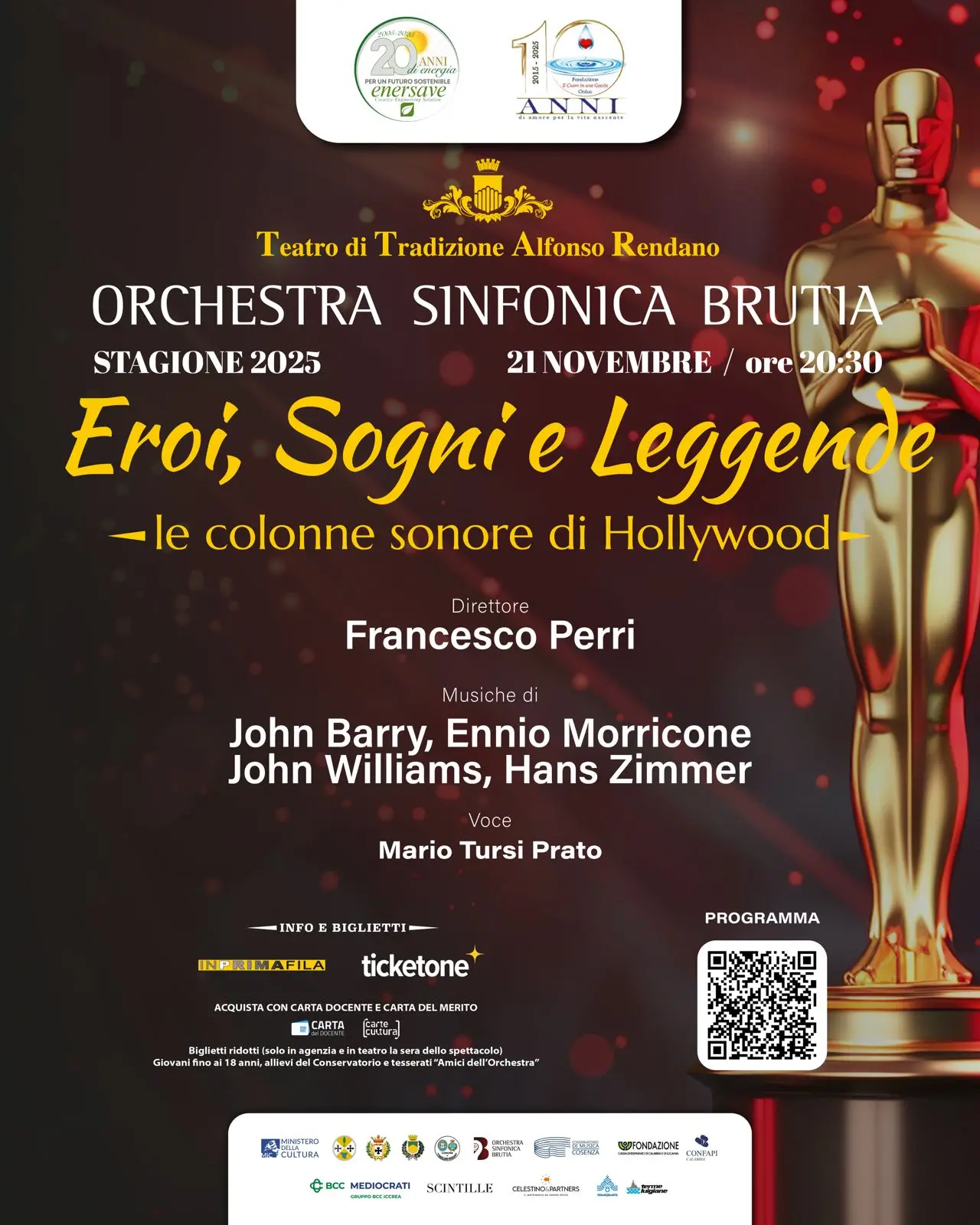 La Sinfonica Brutia torna al Rendano con “Armonie Trasversali”\n