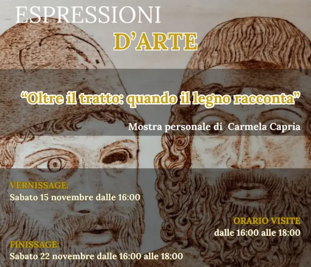 “Oltre il tratto: quando il legno racconta”,\u00A0la pirografia di Carmela Capria in mostra a Polistena\n