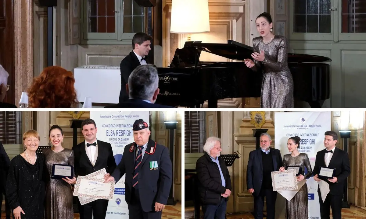 Lirica, al duo calabrese Pollice-Matarazzo il Premio del concorso internazionale Respighi di Verona