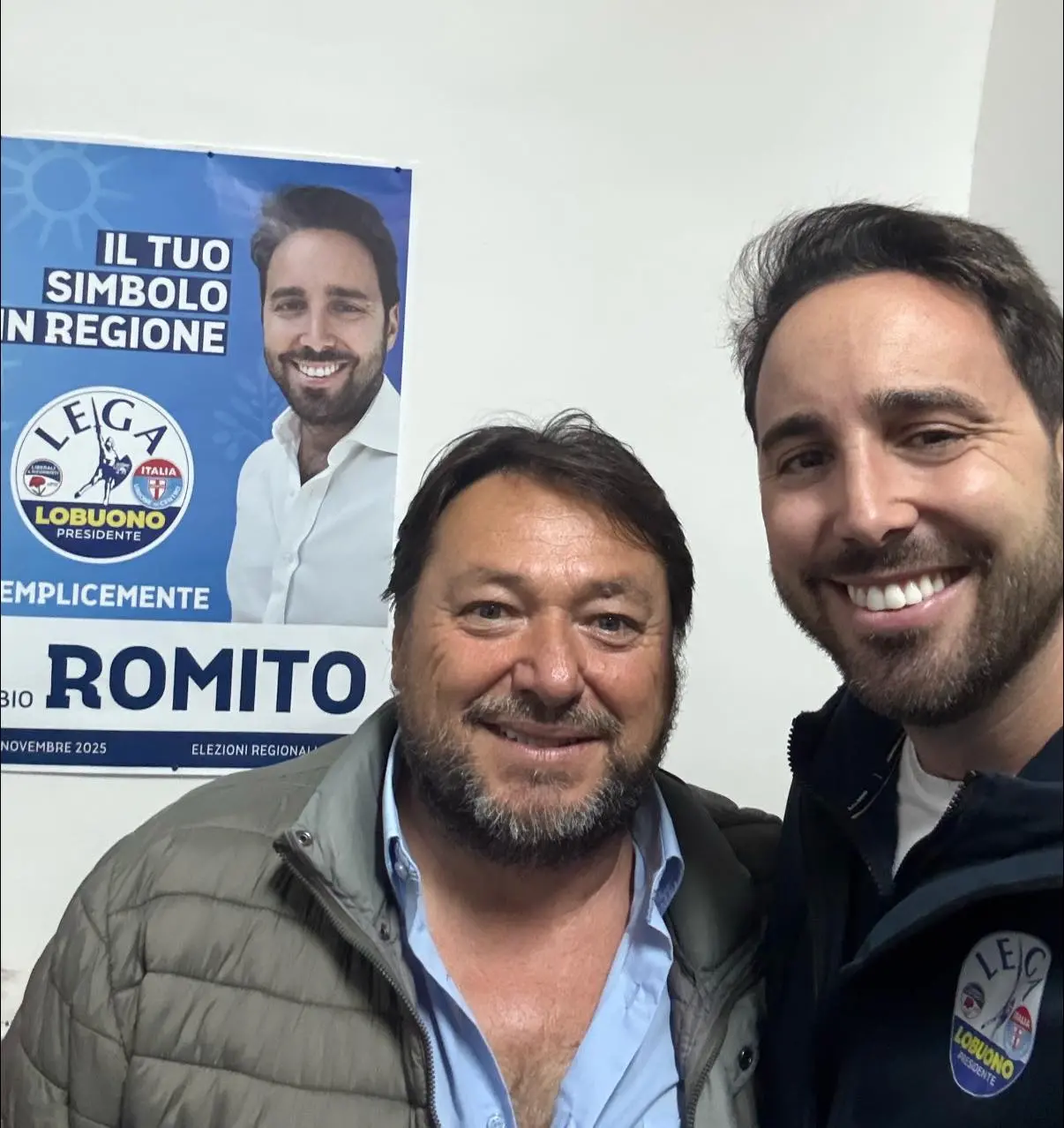 Il leghista Romito posta la foto con il sosia di Ranucci e scrive “anche lui vota per noi”: la goliardata social che fa discutere\n