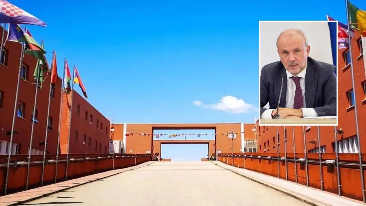 Unical, nel riquadro il ministro della Salute Orazio Schillaci