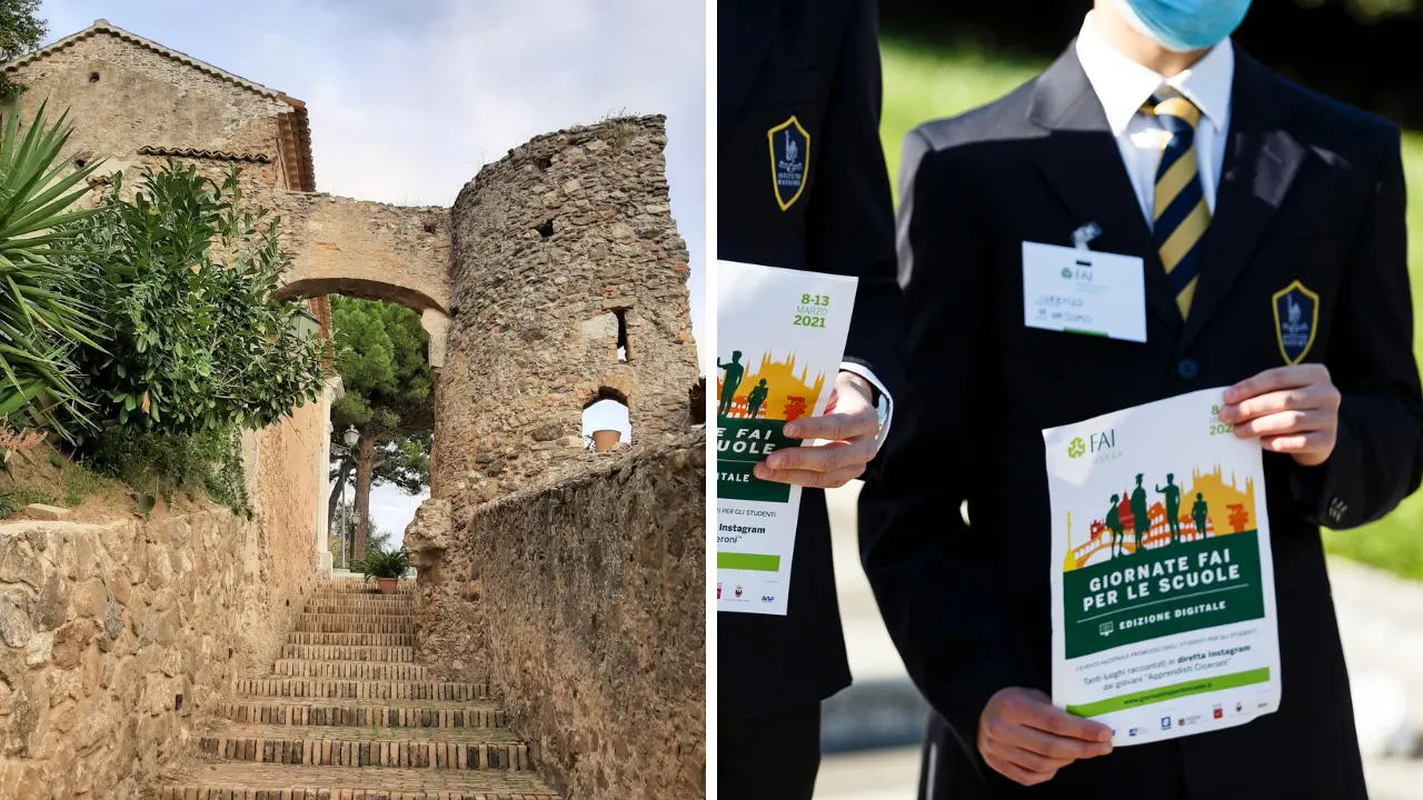 Gli studenti del liceo Berto ciceroni della Vibo medievale da riscoprire in occasione della\u00A0XIV edizione delle Giornate\u00A0Fai\n