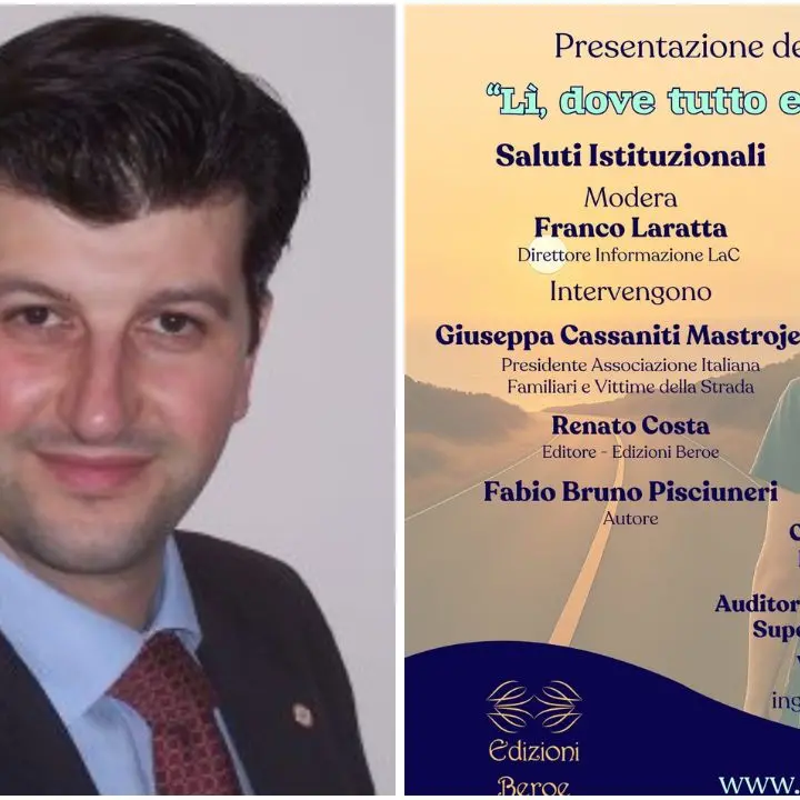 Dal dramma alla\u00A0speranza: a Crotone la presentazione del libro di Fabio Pisciuneri che ricorda le vittime della strada\n