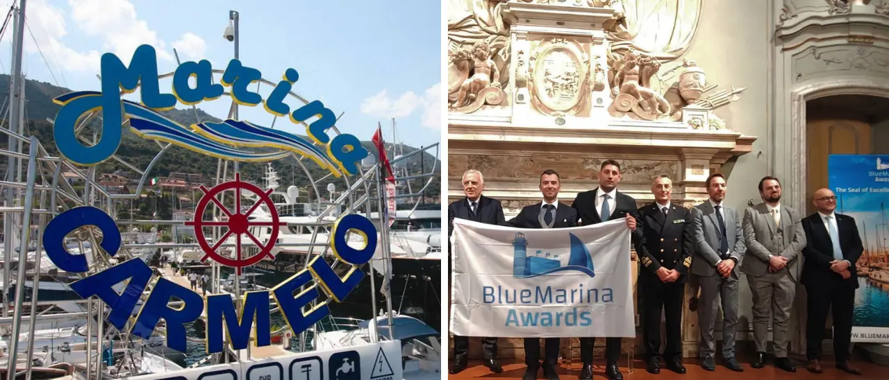 Sessant’anni di passione e mare a Vibo: l’approdo Marina Carmelo premiato ai Blue Marine Awards 2025 di Genova\n