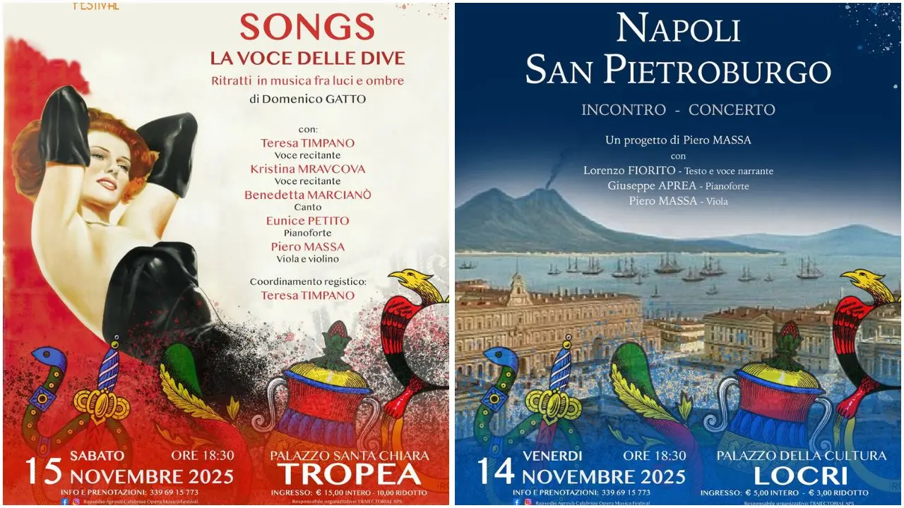 “Rapsodie Agresti Calabriae”: a Locri e Tropea due nuovi appuntamenti tra musica, pittura e diva-movie\n