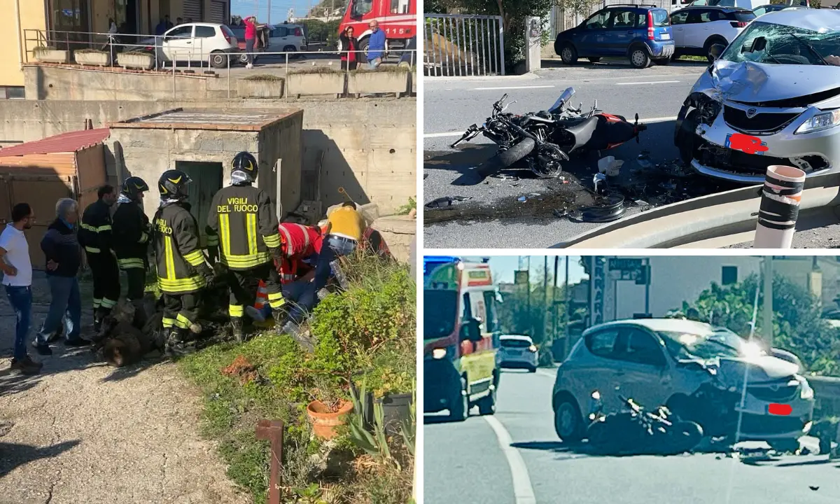 Amantea, scontro auto moto sulla statale 18: centauro in condizioni disperate\u00A0\n