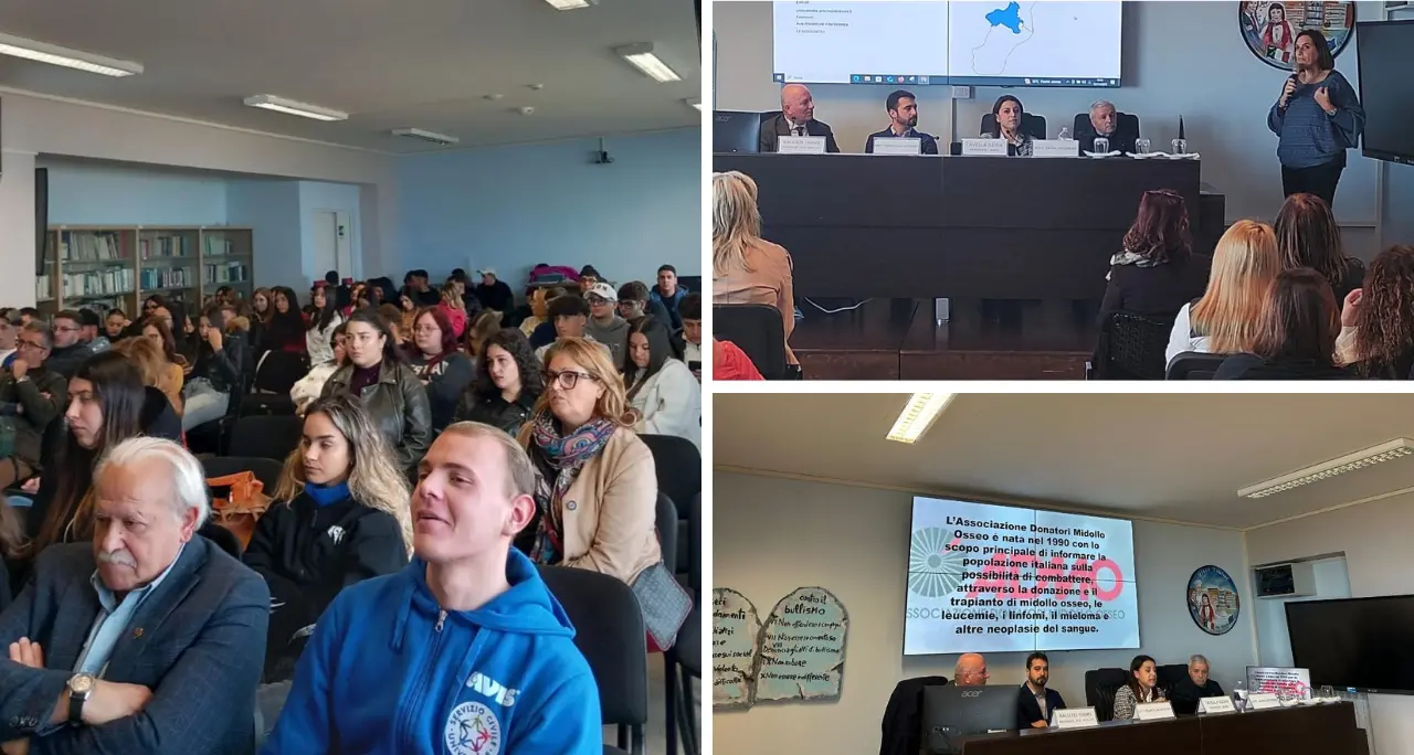 Vibo, gli studenti dell’Ipseo “Gagliardi – De Filippis Prestia” a lezione di solidarietà con Admo e Avis\n