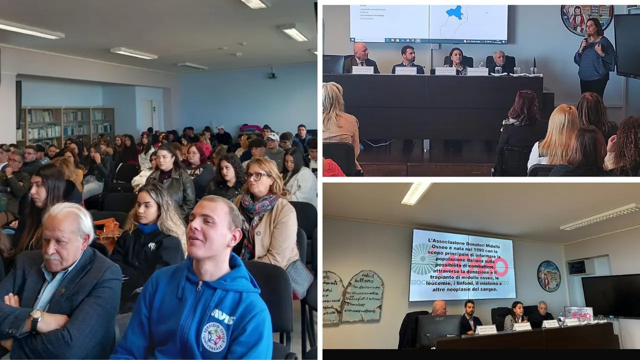 Vibo, gli studenti dell’Ipseo “Gagliardi – De Filippis Prestia” a lezione di solidarietà con Admo e Avis\n