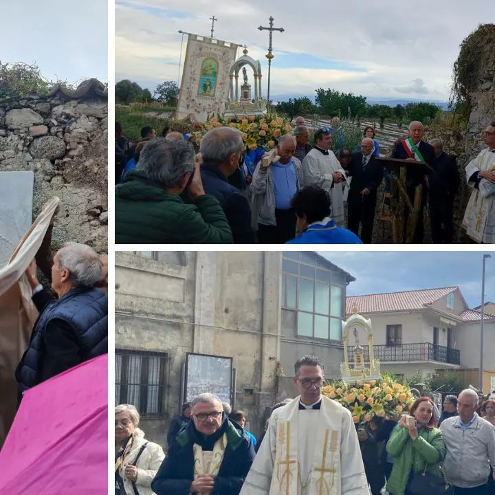 Sui resti dell’antico convento tra Potenzoni e San Costantino inaugurato un bassorilievo dedicato a San Francesco\n