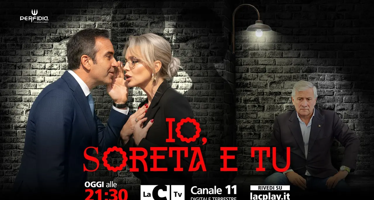 Io, soreta e tu… Il centrodestra litiga di brutto e Occhiuto assedia Tajani: le balle dei partiti a Perfidia\n