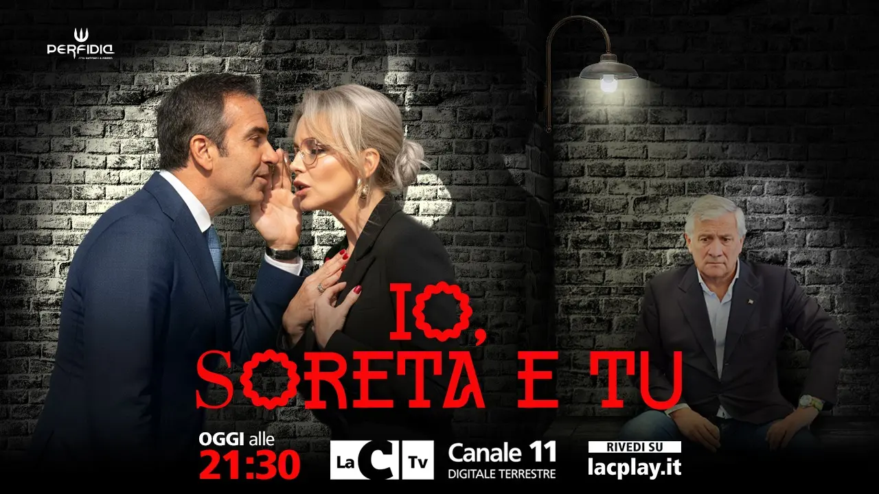 Io, soreta e tu… Il centrodestra litiga di brutto e Occhiuto assedia Tajani: le balle dei partiti a Perfidia\n