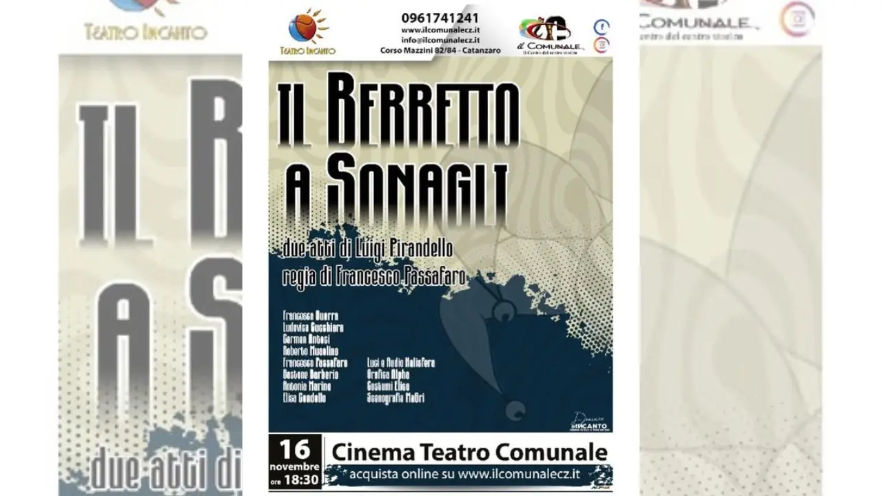 Teatro Incanto porta in scena “Il berretto a sonagli”\n