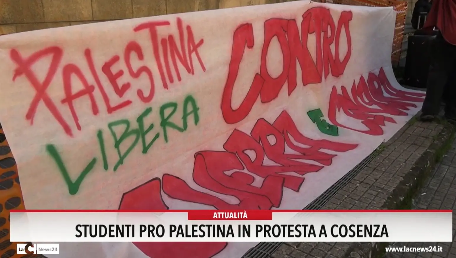 Studenti pro Palestina in protesta a Cosenza