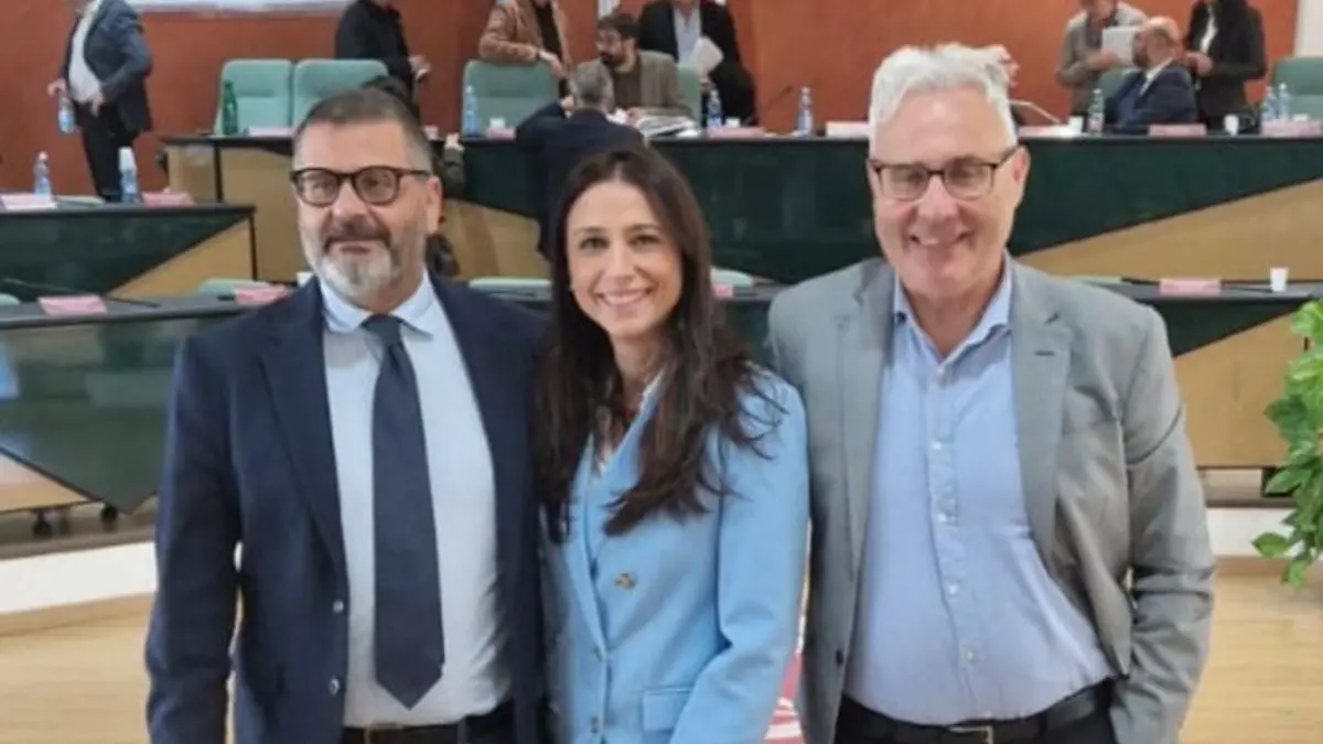 I consiglieri comunali di centrodestra Garritano, Galassi e Trombino
