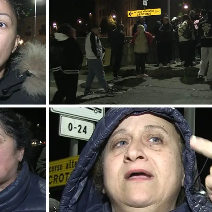 Rione Massa in strada, protesta a Cosenza per dieci giorni senza acqua: ecco le voci dei residenti | VIDEO\n