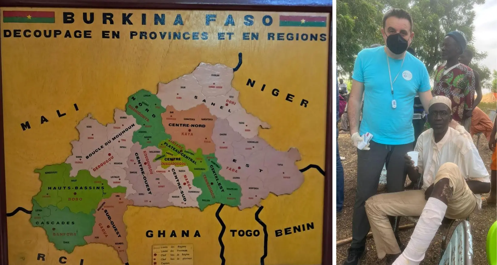 Dalla Calabria all’Africa per portare assistenza dove non c’è:\u00A0la storia di Kabore, colpito da un fulmine e salvato\n