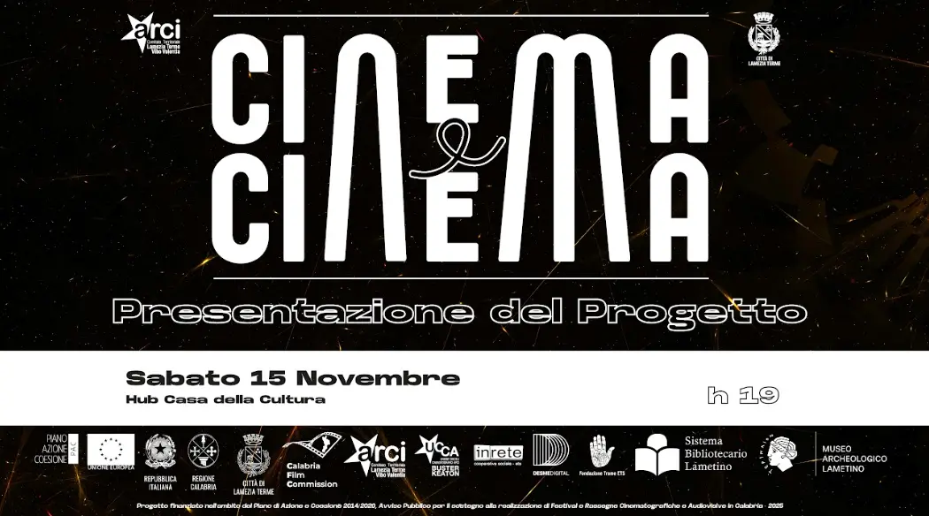 Arriva a Lamezia la rassegna itinerante Cinema e cinema: ecco il programma degli appuntamenti\n