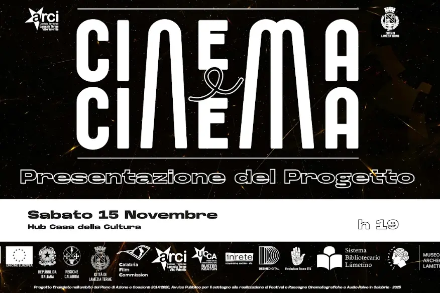 Arriva a Lamezia la rassegna itinerante Cinema e cinema: ecco il programma degli appuntamenti\n