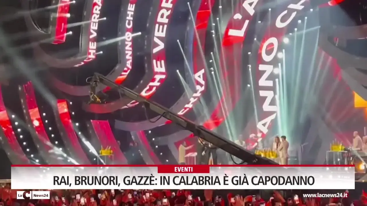 Rai, Brunori, Gazzè: in Calabria è già Capodanno