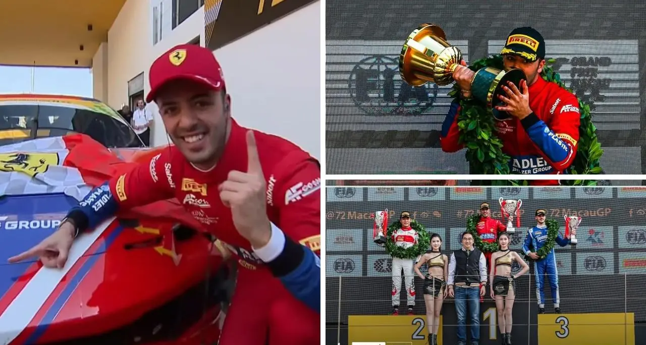 Coppa del Mondo GT, il calabrese Antonio Fuoco trionfa con la Ferrari nel Gp di Macao\n