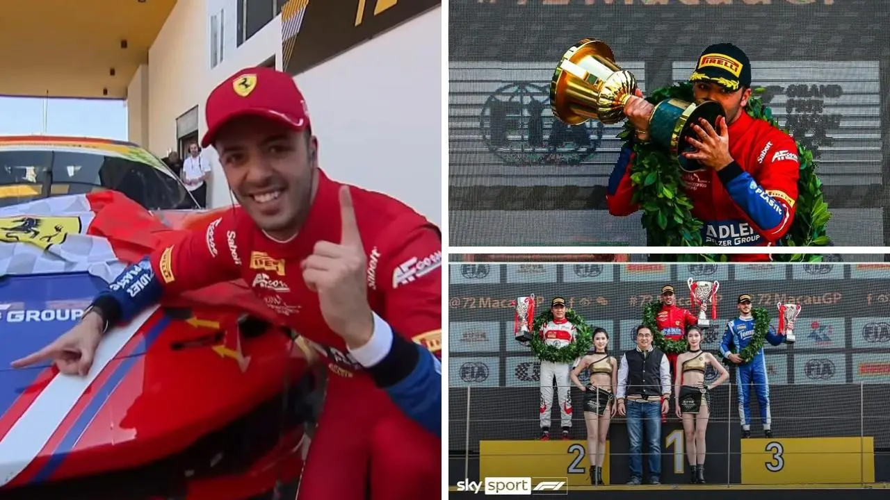 Coppa del Mondo GT, il calabrese Antonio Fuoco trionfa con la Ferrari nel Gp di Macao\n