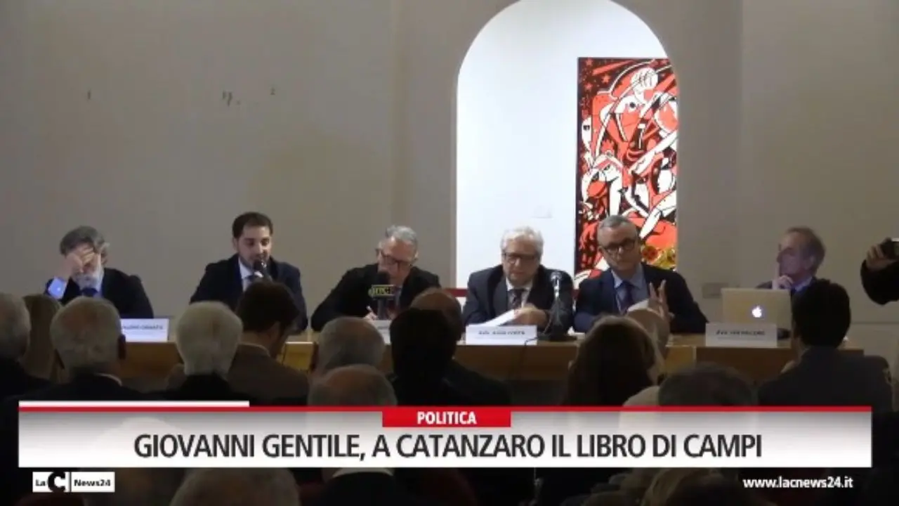 Giovanni Gentile, a Catanzaro il libro di Campi