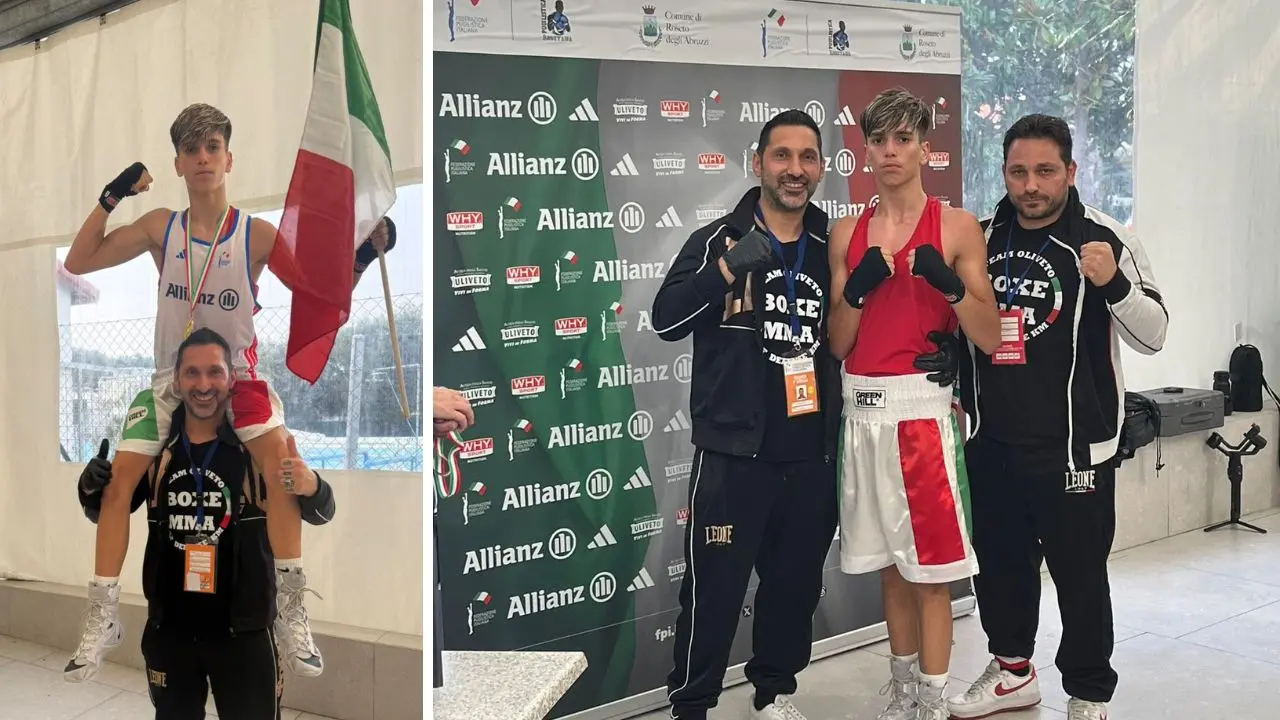 Antonio Oliveto campione italiano under15 50 kg