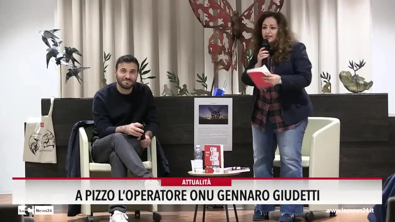 A Pizzo l'operatore Onu Gennaro Giudetti