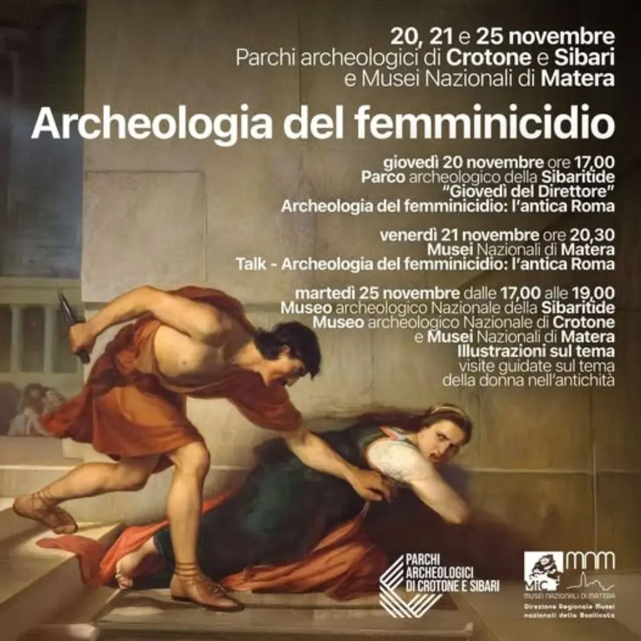 Archeologia del femminicidio, ai Parchi di Crotone e Sibari un ciclo di incontri contro la violenza di genere