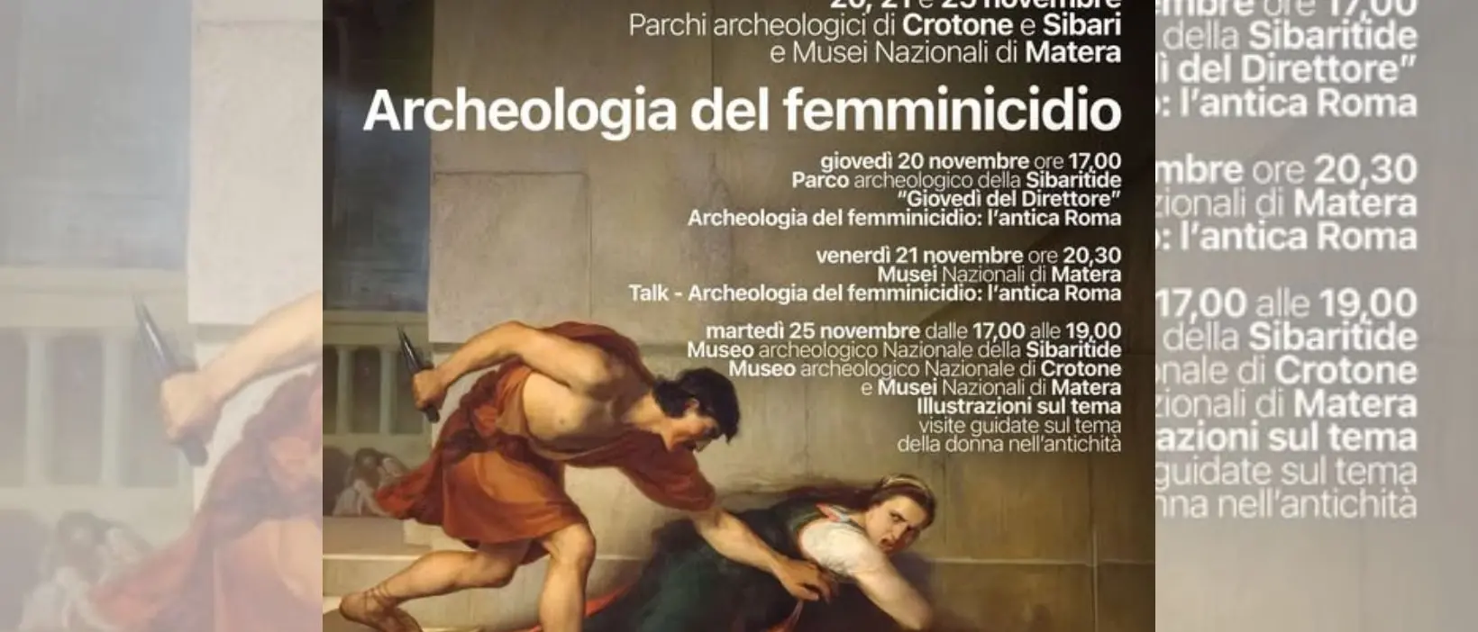 Archeologia del femminicidio, ai Parchi di Crotone e Sibari un ciclo di incontri contro la violenza di genere\n